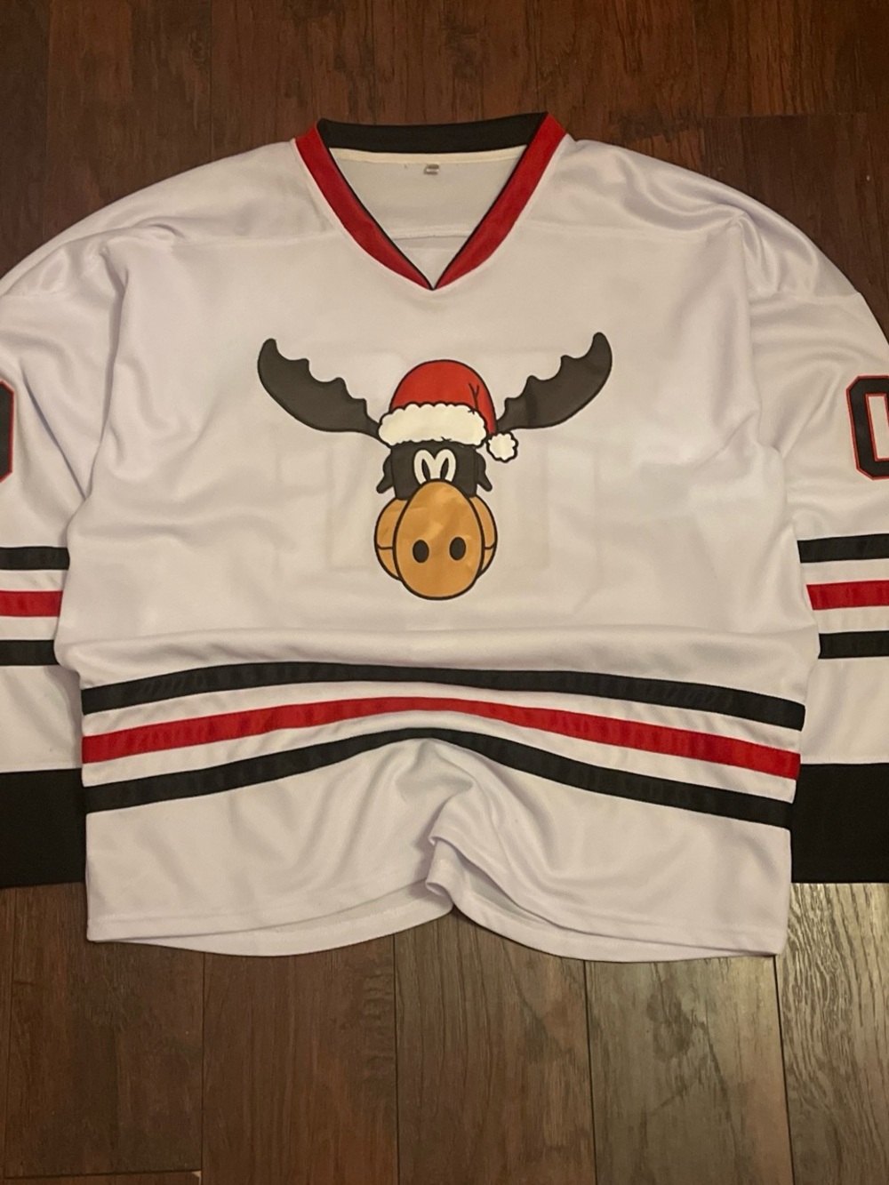Griswold Moose Graphic Hockey Jersey from the Movie Griswold family Christmas